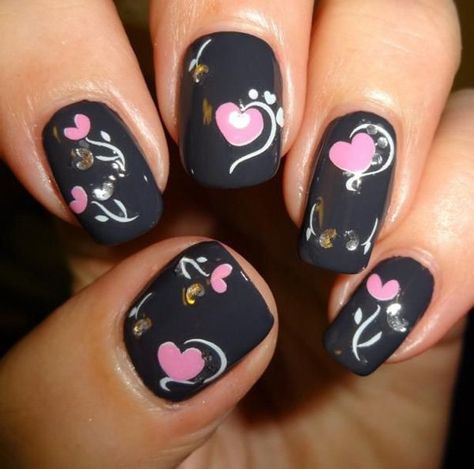 Valentines Nail Art Designs, Unghie Nail Art, Valentine Nail Art, Romantic Nails, Nail Designs Valentines, Her Nails, Christmas Nail Art Designs, Nail Swag, Pink Nail