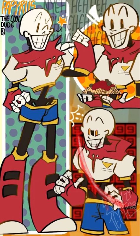 Underverse Papyrus, Flowey Undertale Fanart, Papyrus Undertale Fanart, Papyrus Fanart, Underfell Papyrus, Underswap Papyrus, Papyrus Undertale, Ut Art, Sans And Papyrus