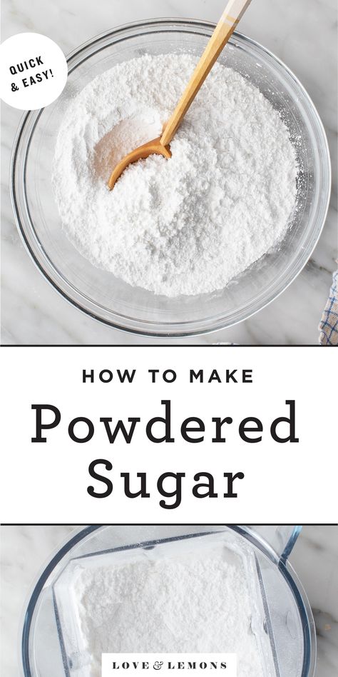 Frosting Without Powdered Sugar, Vegan Frosting Recipe, Powdered Sugar Recipes, Make Powdered Sugar, Oreo Torte, Homemade Dry Mixes, Vegan Frosting, Lemon Bar, How To Make Icing