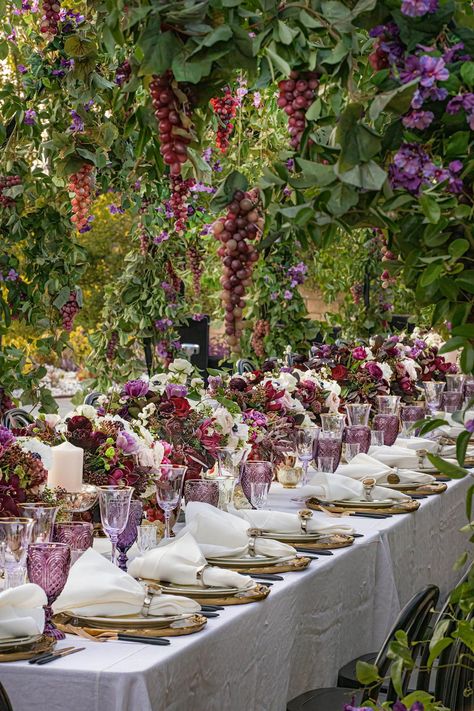 This backyard birthday party was hosted at a private residence in Los Angeles, CA. The garden brought a feeling of sitting at your favorite winery in Tuscany. Aliana Events built lush arches of grapevines and the most beautiful Mallorca tile-inspired backdrop to bring a little bit of Italy to LA. Thrifty Wedding, Country Glam, Unique Party Themes, Party Theme Ideas, Themed Garden, Backyard Birthday Parties, Backyard Birthday, Birthday Dinner Party, Wedding Country