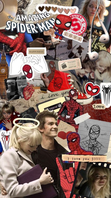 #spiderman #peterparker #gwenstacy #gweter Andrew And Gwen Wallpaper, Peter And Gwen Wallpaper, Gwen Wallpaper, Peter And Gwen, Marvel Phone Wallpaper, Wallpaper Marvel, Superhero Facts, Marvel Comics Vintage, Andrew Garfield Spiderman