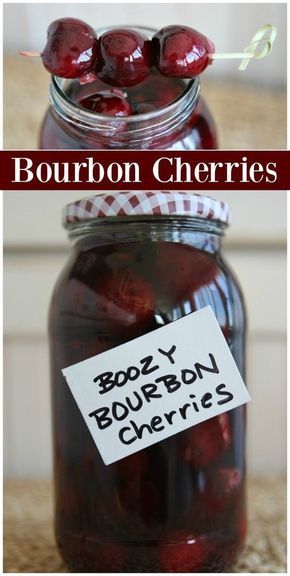 Infused Bourbon, Resep Koktail, Bourbon Cherries, Bourbon Recipes, Homemade Liquor, Liquor Recipes, Coctails Recipes, Liqueurs Recipes, Dessert Aux Fruits