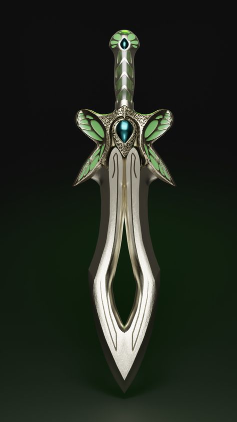 ArtStation - Dota 2. Butterfly Sword Magic Cutlass Dnd, Knife Concept Art, Eldritch Butterfly, Powers Ideas, Drow Druid, Wing Chun Butterfly Swords, Fantasy Dual Blades, Butterfly Swords, Art Knife