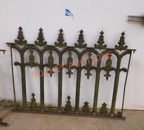 Antique cast iron fencing- some damage | Live and Online Auctions on HiBid.com Iron Fencing, Cast Iron Fence, Iron Fence, Antique Cast Iron, Fencing, Online Auctions, Cast Iron, Fence, Molding