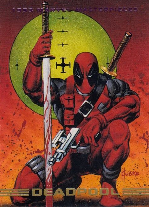 Marvel Masterpieces Cards, Marvel Trading Cards, Marvel Masterpieces, Aang The Last Airbender, Small Soldiers, Marvel Cards, Marvel Deadpool, Hell Yeah, Vintage Comics