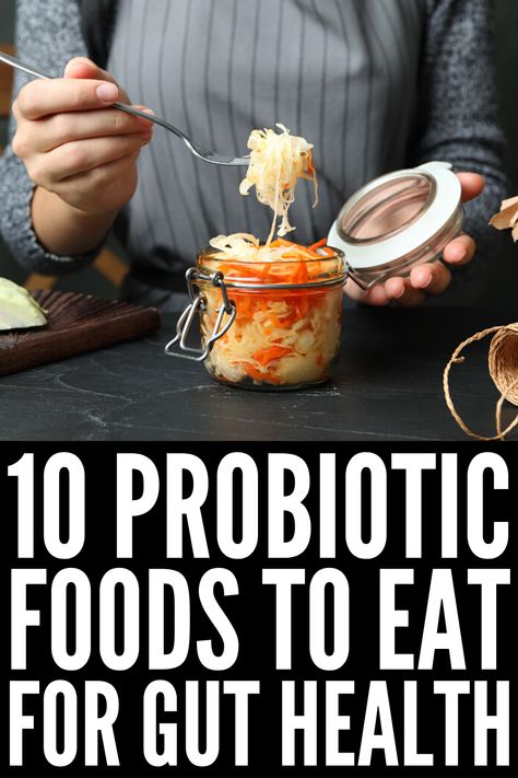 Best Probiotic Foods, Fermented Vegetables Recipes, Gut Health Diet, Gut Health Recipes, Food For Digestion, Natural Probiotics, Fermentation Recipes, Best Probiotic, Fermented Vegetables