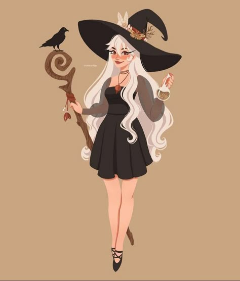 Halloween Character Design, Halloween Fall Vibes, Witch Gif, Autumn Story, Art October, Spiritual Witch, Magical Halloween, Halloween Character, Witch Design