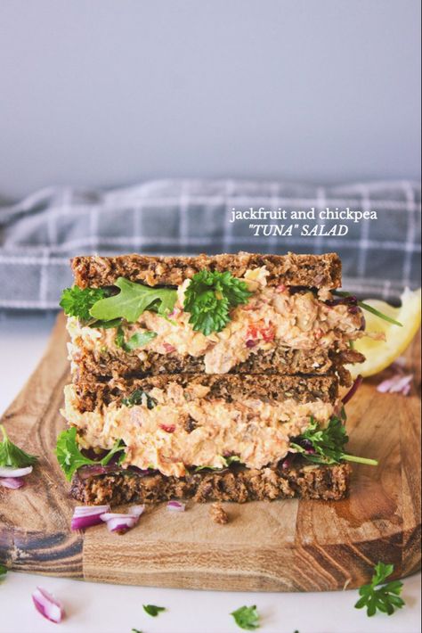 Chickpea Tuna Salad, Chickpea Tuna, Jackfruit Recipes, Soba Noodles Salad, Roasted Red Pepper Pasta, Pepper Pasta, Gluten Free Grains, Tuna Salad, Vegan Condiments