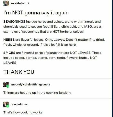 Food Writing, Herbs And Spices, Writing Prompt, Writing Advice, The More You Know, What’s Going On, Tumblr Posts, Tumblr Funny, Satire