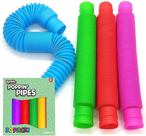 AmazonSmile: BunMo Pop Tubes Sensory Toys, Fine Motor Skills Stocking Stuffers Toddler Toys, Fidget Toys for Sensory Kids and Stocking Stuffers for Kids Learning Toys : Toys & Games Special Needs Toys, Twist Pop, Figet Toys, Therapy Toys, 9 Month Old Baby, Tactile Stimulation, Cool Fidget Toys, Toddler Sensory, Kids Sensory