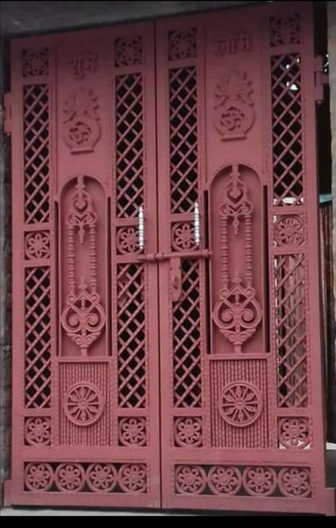 Maharaja Door Design, Marriage Lawn Design, Fancy Gate, Latest Gate Design, Metal Gates Design, Steel Gates, Home Window Grill Design, Lotus Flower Logo, Window Grill Design Modern