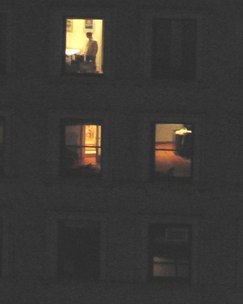 Looking through rear windows at night.... (Solitude by NYLoner) Looking Through, Window From Outside, Night Apartment, Windows At Night, Looking Through Window, Window At Night, Night Window, Garden Flowers, Shade Garden