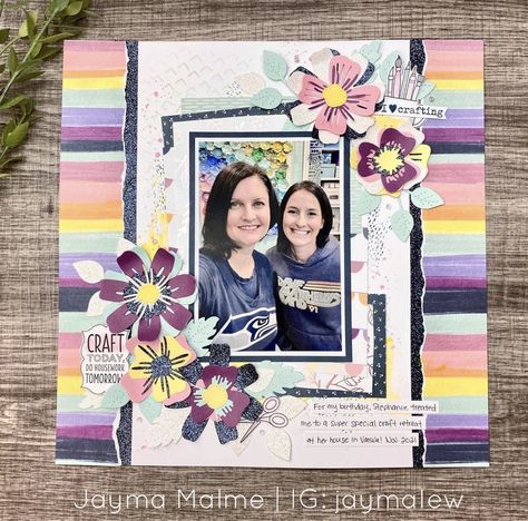 Family Scrapbook Layouts, Scrapbook Planning, Beach Scrapbook Layouts, Scrapbook Design Layout, Scrapbook Pictures, Scrapping Ideas, Paper Collage Art, Simple Scrapbook, Creative Scrapbook