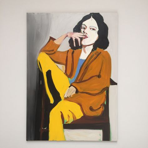 8 Likes, 1 Comments - WeltkunstMagazin (@weltkunstmagazin) on Instagram: “Chantal Joffe: new paintings @cheimread #newyork” Chantal Joffe, Simple Portrait, Woman Sitting, Contemporary Art Gallery, Portrait Artist, New Artists, Figure Painting, Figurative Art, Female Artists