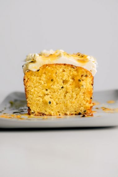 Passionfruit Yoghurt Loaf | Delicious food, simple wholesome recipes & the occasional sweet treat | Gather & Feast Passion Fruit Cake, Passionfruit Recipes, Yoghurt Cake, Vegan Caramel, Fruit Yogurt, Quick Bread Recipes, Most Popular Recipes, Tea Cakes, Quick Bread