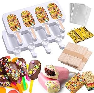 Diy Sweets, Team Treats, Treat Making, Ice Cream Snacks, Chocolate Bar Molds, Rice Snacks, Candy Making Supplies, Ice Pop Molds, Diy Popsicle