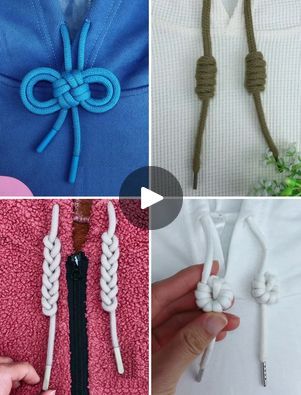 Hacks to Tie Hoodie Strings Knot for Beginners | Simplest Way to Tie Hoodie Strings at Home :) | By Quilling Made Easy | Hello everyone, welcome back to
our Facebook page. So here will be showing you some easy ways
to tie your laces. So first take the lace like this and
then fix it by rolling it from the sides as we are doing it.
Now we will take it from the side and put it out from the
hole like this. Now pull it and then fix it on the top as shown
in the video from the sides. Now roll it down again at the
back and fix it inside the back side of the lace. Fix it in the
same manner as shown in the video and your lace is tied.
Look how beautiful and elegant it's looking. Next take a
pencil and then roll the lace around it like this. Roll it
properly. After that pull out the pencil and fix t Tying Laces Ways To, Cool Ways To Tie Hoodie Laces, Hoodie Lace Knot, How To Tie Hoodie Strings, Ways To Tie Hoodie Strings, Come Intrecciare, Lace Hoodie, Knots Tutorial, Tie Sweater