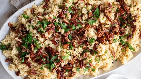 Pecan Rice, Side Dishes For Ham, Rice Pilaf Recipe, Pilaf Recipe, Pilaf Recipes, Mash Recipe, Gluten Free Sides, Vegetarian Dish, Stove Top Recipes