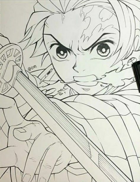 Demon Slayer Drawing Ideas, Demon Slayer Drawing Sketch, Naruto Sketch Drawing, Best Anime Drawings, Anime Drawing Books, Dessin Adorable, Anime Drawings Tutorials, Anime Character Drawing, Anime Poses Reference