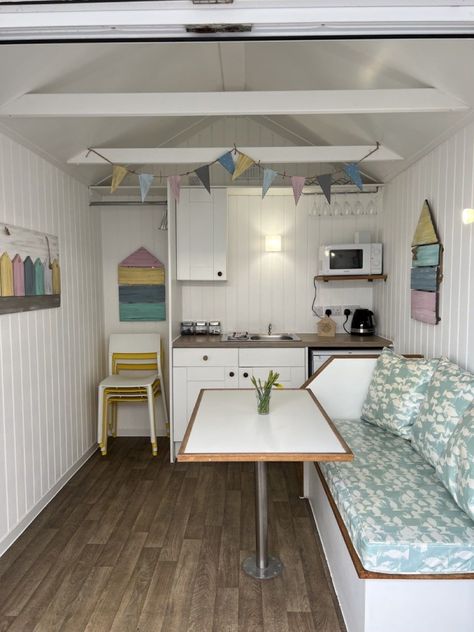 Beach Hut Shed, Beach Hut Interior, Shepherd Huts, Boat Shed, Shed Interior, Beach Cabana, Cafe Terrace, Cafe House, House Deck