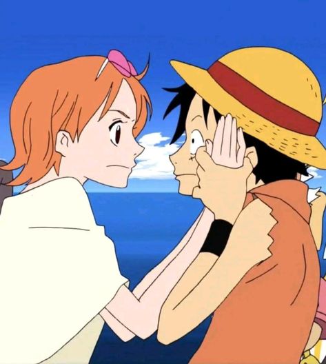 Ghost Stories Anime, Luffy Icon, Animes Emo, Luffy X Nami, Ace And Luffy, One Piece Cartoon, Bunny And Bear, One Piece Nami, One Piece Ship