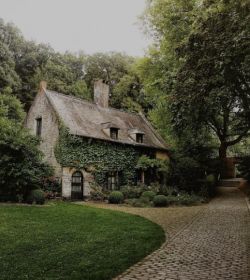 Cozy Cottages, Stone Cottages, Quaint Cottage, Ivy House, Dream Cottage, White Images, Cabins And Cottages, Old Stone, Cottage Living