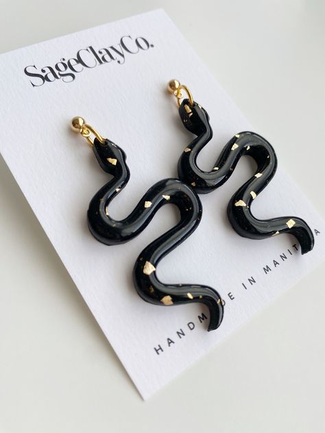 Taylor Swift Clay Earrings, Eras Reputation, Eras Tour Outfit, Reputation Era, Taylor Swift Inspired, 3d Jewelry, Dangly Earrings, Music Industry, Handmade Polymer Clay