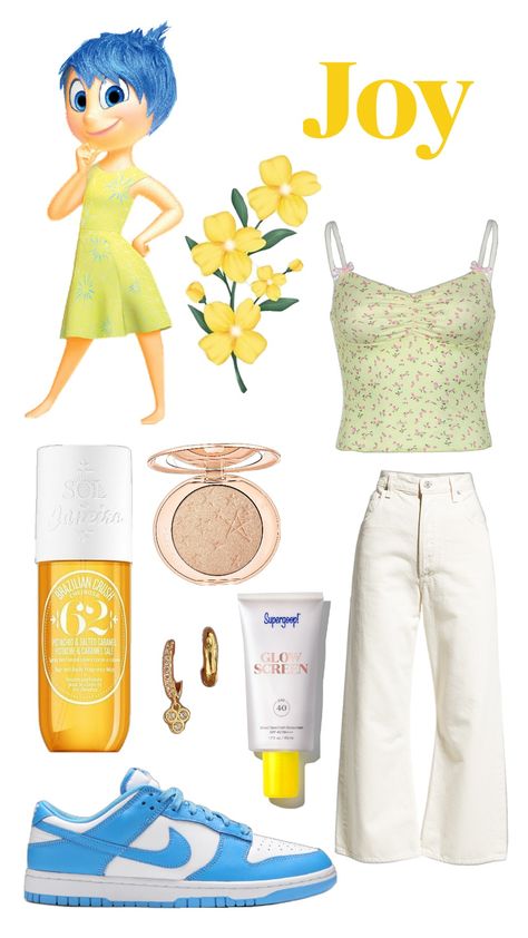 Inside Out 2 Joy Outfit Inspiration #insideout2 #insideout2joy #joy #fashion #ootd Snapchat Best Friends, Inside Out Joy, Joy Fashion, Joy Inside Out, Inside Out Emotions, Florida Theme Parks, Inside Out Style, Classy Bedroom, Inside Out 2