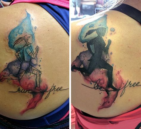 Worked on sister today. Did a running girl with watercolor. Both have the same idea but done differently. #tattoo #tattoos #tattoocommunity #runningtattoos #toledohio #girlstattoo #girlwithtattoos #ohiotattooartist #ohiotattoo #skinart #watercolor #watercolortattoos #colorfultattoo #shouldertattoo #ink #inked #inkjunkeyz #inkmachines Runners Tattoo, Ohio Tattoo, Runner Tattoo, Running Tattoo, Running Art, Running Girl, Tattoo Shoulder, Watercolor Tattoos, Tattoo Feminina