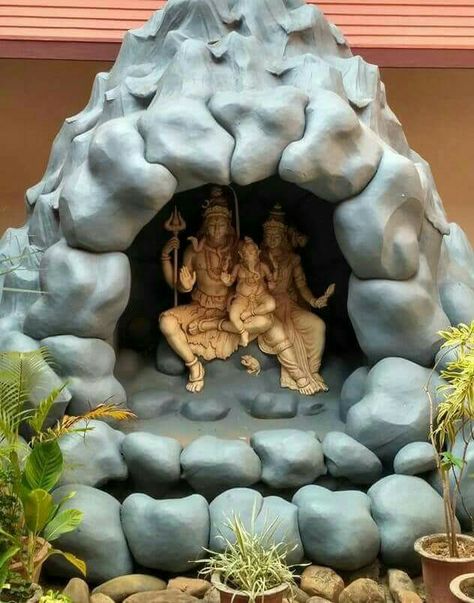 Mahadev Decoration At Home, Shiv Decoration At Home, Mahashivratri Decoration Ideas, Mangalagaur Decoration, Mahashivratri Decoration, Shivling At Home, Eco Friendly Ganpati Decoration, Ganesh Chaturthi Decoration, Diwali Pooja