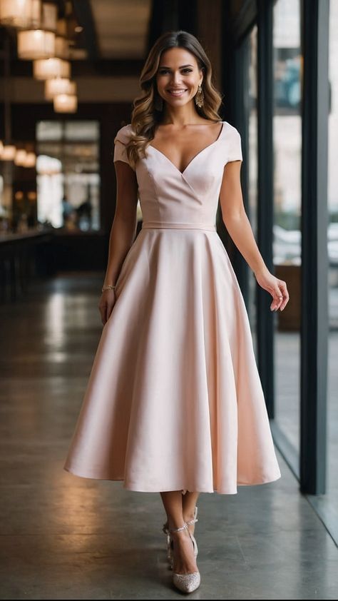 Daytime Formal Wedding Guest, Spring Wedding Guest Outfit Classy, Simple Dress For Wedding Guest, Elegant Summer Dresses For Wedding Guest, Bridesmaid Dresses Fairy, Fairy Tale Outfits, Classic Wedding Guest Dress, Simple Wedding Guest Outfit, Dress Ideas Simple