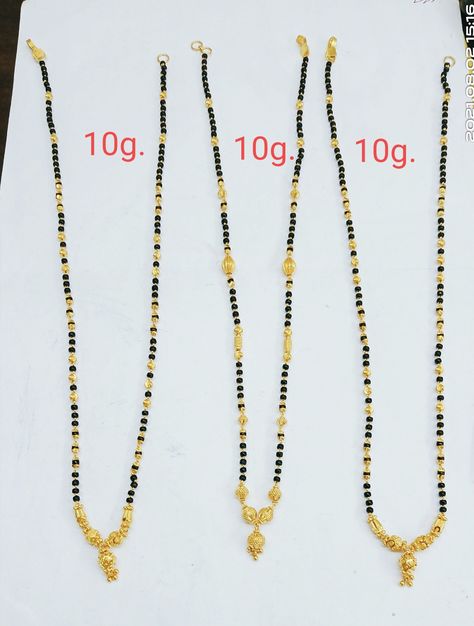 Black Bits Chain Gold Short, Short Nallapusalu, Mango Haram, Mangal Sutra, Mangalsutra Chain, Black Beads Mangalsutra, Black Beads Mangalsutra Design, Gold Mangalsutra Designs, Gold Chain Design