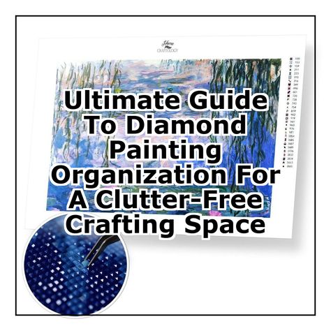 Transform your crafting space with our Ultimate Guide To Diamond Painting Organization For A Clutter-Free Crafting Space. Discover innovative tips and tricks for diamond painting organization that will help you streamline your supplies and enhance your creativity. From storage solutions to efficient workspace layouts, this guide is your go-to resource for creating a tidy and inspiring environment for your diamond painting projects. Say goodbye to clutter and hello to creativity! Clutter Free, Painting Services, Painting Process, Quality Diamonds, Painting Projects, Diamond Painting, Storage Solutions, Work Space, How To Plan