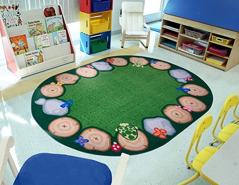 Fairy Garden Room, Tk Classroom, Classroom Rugs, Camping Classroom, Camping Theme Classroom, Cottage Rugs, Class Displays, Carpets For Kids, Classroom Rug