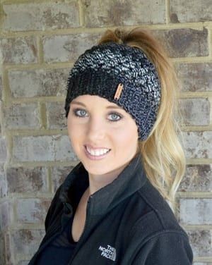 12+ Messy Bun Hat Crochet Patterns – Keep Warm - A More Crafty Life Crochet Messy Bun Hat Pattern Free, Messy Bun Beanie Crochet Pattern, Messy Bun Hat Crochet Pattern, Ponytail Hat Pattern, Bun Hat Crochet Pattern, Crochet Bun Hat, Messy Bun Hat Pattern, Ponytail Hat Crochet, Beanie Pattern Free