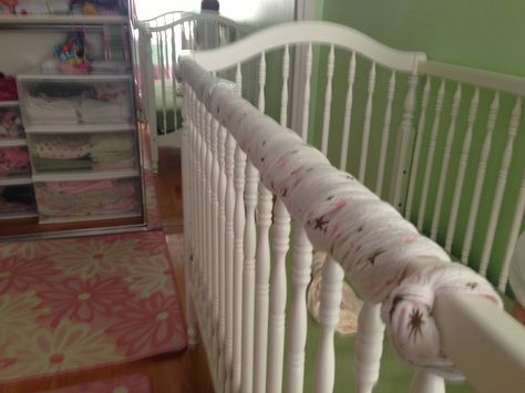 How to Cheaply Save Cribs from Little Teeth Crib Teething Guard, Crib Rail Guard, Diy Crib, Crib Rail Cover, Crib Rail, Expensive Furniture, Baby Cot, Baby Proofing, Cot Bedding