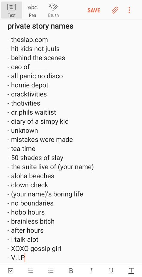 snapchat priv story names Cool Names For Snapchat Username, Priv Instagram Names, Names For Pinterest Username, Funny Snap Story Names, Things To Put On Your Snap Story, Funny Snapchat Story Names, Private Names Instagram, Funny Story Names, Random Names For Instagram