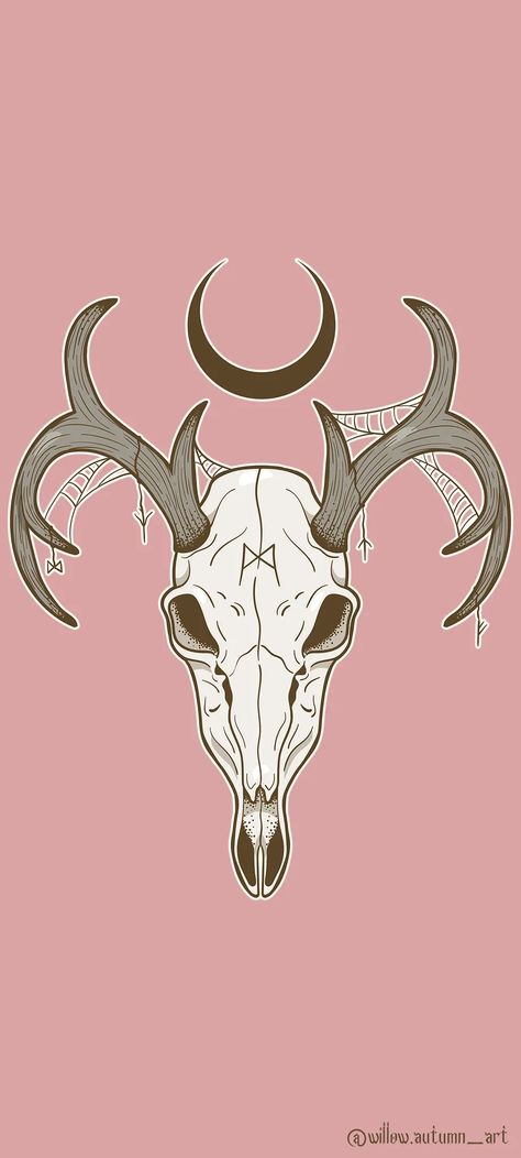 Black Goat Wallpaper, Deer Skull Wallpaper, Animal Skull Wallpaper, Rune Wallpaper, Moth Aesthetic, Moth Wallpaper, G.o.a.t Wallpaper, Pink Moth, Fox Skull