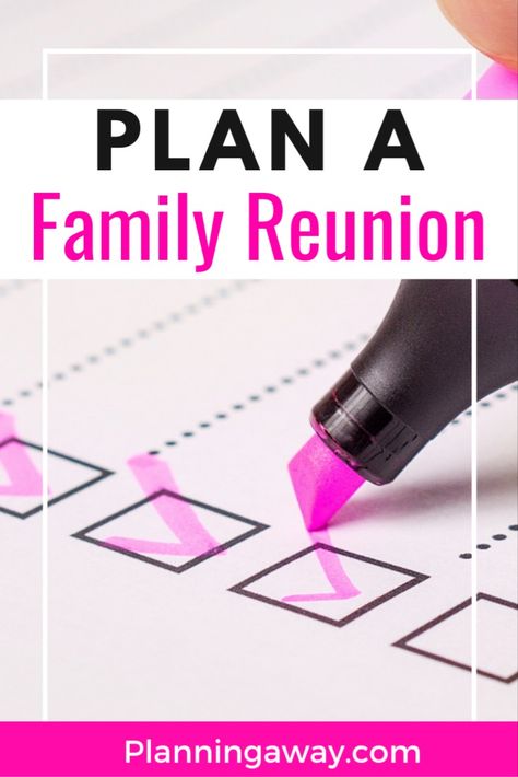 Family Reunion Planner, Family Reunion To Do List, Family Reunion Planning Templates, Family Reunion Survey Questions, Planning Family Reunion, Planning A Family Reunion Checklist, Family Reunion Planning Checklist, How To Plan A Family Reunion, Family Reunion Checklist