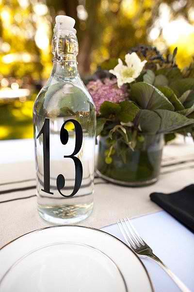 Table numbers Table Numbers Wedding Diy, Unique Wedding Centerpieces, Diy Table Numbers, Number Ideas, Wedding Table Names, Wine Bottle Diy, Table Number, Wedding Table Numbers, Diy Wedding Decorations