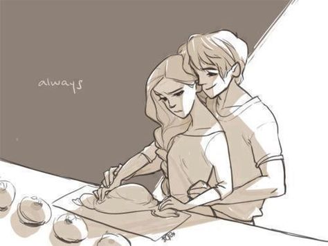 Couple cooking drawing Hunger Games Fan Art, I Volunteer As Tribute, Hunger Games Fandom, Couple Cooking, Katniss And Peeta, Hunger Games 3, Hunger Games Series, Peeta Mellark, Hunger Games Catching Fire