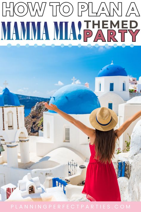 The DREAM Guide To Throwing A Mamma Mia Themed Party | Planning Perfect Parties Mamma Mia Themed Party, Gimme Gimme More, Dancing Queen Birthday, Gimme More, Dream Guide, Queen Birthday, Disco Era, 17th Birthday, Theme Parties