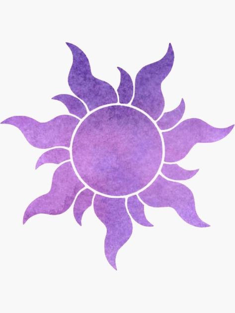 Rapunzel Sun, Rapunzel Crown, Purple Stickers, Sun Clipart, Tangled Sun, Rapunzel Wedding, Mac Stickers, Rapunzel Birthday Party, Sun Sticker