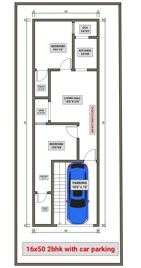 ➡️➡️➡️Download Plan in Pdf Format ✅️✅️✅️Click Read It to download #16x502bhk #16x50carparking #16x50houseplan #16x50floorplan #infintyraystudio #homeplans #floorplans 16 Feet Front House Design, 16 By 50 House Plan, 16×50 House Plan, 4 Bed Barndominium, 16 X 40 Floor Plans Layout, Smart House Plans, Concrete Formwork, Narrow House Plans, 2bhk House Plan