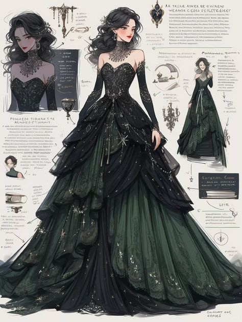 Dreamy Gowns, Dress Design Drawing, Old Fashion Dresses, Fantasy Dresses, Fashion Drawing Dresses, Dress Design Sketches, Fashion Illustration Dresses, Prom Dress Inspiration, Dress Sketches