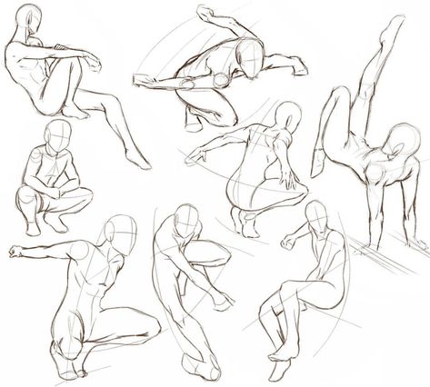 Body References, Corak Menjahit, Desen Realist, Sketch Poses, Výtvarné Reference, Anatomy Sketches, Different Poses, Body Reference Drawing, Gambar Figur