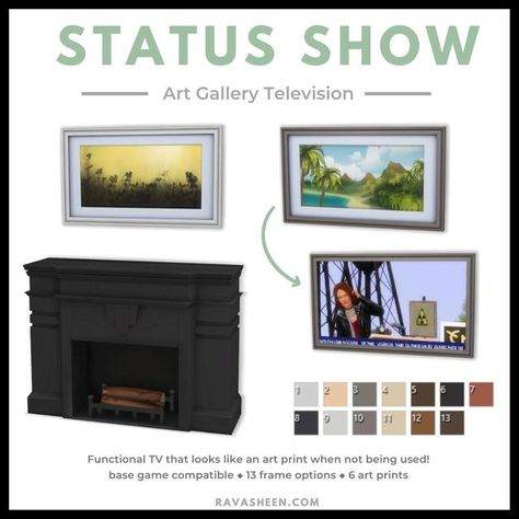 Sims 4 Framed Tv, Sims 4 Picture Frame Tv, Sims 4 Tv Cc Maxis Match, Ravasheen Sims 4, Sims4 Tv Cc, Sims 4 Tv Overrides, Sims 4 Tv Cc, Sims Aesthetic, Picture Frame Tv