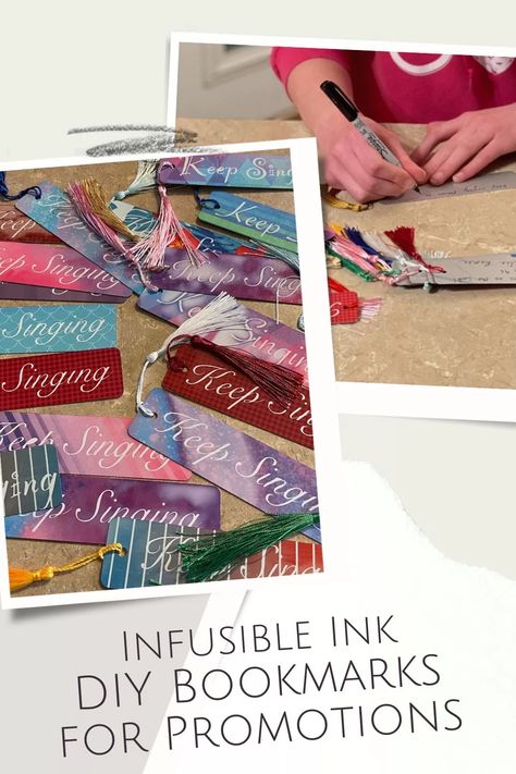 Have you ever gone to a conference and been given something special with the name of the speaker, artist, or musician? Here is an easy project to create sublimation bookmarks using infusible ink for conferences and promotions. Sublimation Bookmarks, Wooden Bookmarks, Cricut Expression, Infusible Ink, Sublimation Blanks, Family Celebrations, Some Ideas, Easy Projects, Cricut Crafts