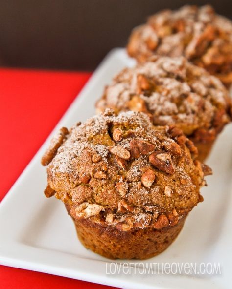 Pumpkin Banana Muffin Recipe by Love From The Oven Chocolate Chip Cookie Muffins, Cookie Muffins, Peanut Butter Oatmeal Chocolate Chip, Peanut Butter Oatmeal Chocolate Chip Cookies, Pumpkin Banana Muffins, Vanilla Bean Cupcakes, Love From The Oven, Pecan Muffins, Nut Muffins