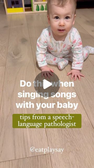 Jordyn Koveleski Gorman | Speech + Feeding Mom on Instagram: "🎶 These are things I do every time I sing a song! ANY SONG 🎵  👋 Hi, I’m Jordyn: Speech-Language Pathologist, Feeding Therapist, and Mom. My goal is to educate parents on how to support their little one’s speech and feeding skills at home! 🥑   Singing songs is one of the best ways to help your baby imitate body movements, sounds and words!   Remember my motto:  ⭐️WHEN IN DOUBT, SING IT OUT ⭐️  Songs are naturally a great way to support baby’s language skills. Rhyming words, repetitive phrases, dances, body movements, etc make baby motivated to join in!   My fave songs to sing to baby are:   🎵If You’re Happy and You Know It 🎵I Had a Little Froggy (the song I’m singing!)  🎵Twinkle, Twinkle 🎵I’m a Little Teapot 🎵Itsy Bitsy Songs To Sing To Baby, Grandchildren Activities, Baby Talking, Toddler Speech, Movement Songs, 1 Month Baby, Baby Voice, Action Songs, Sing A Song